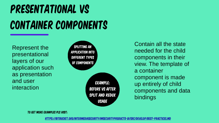 presentational vs container components