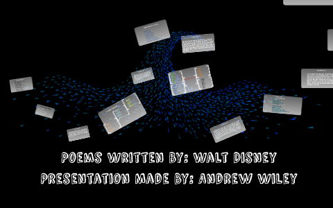 Poems Written By Walt Disney By Andrew Wiley