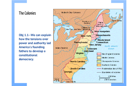 The Colonies (Souther, Middle, and New England) by John Anders on Prezi