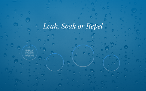 Leak, Soak or Repel by Lily Graham on Prezi