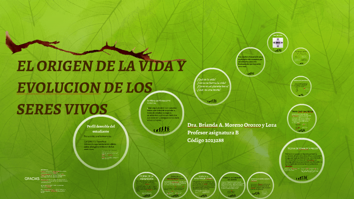 EL ORIGEN DE LA VIDA Y EVOLUCION DE LOS SERES VIVOS by on Prezi