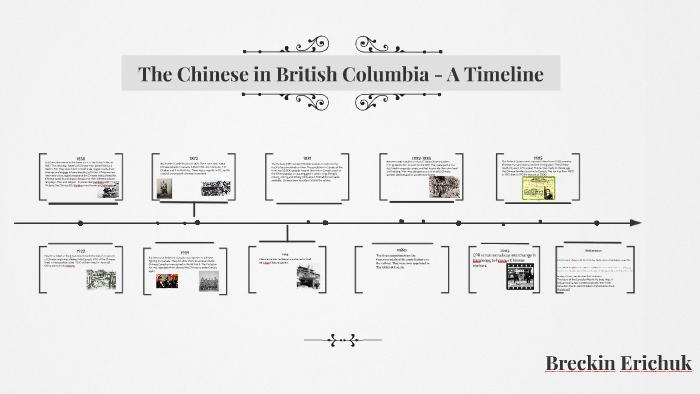 The Chinese in British Columbia - A Timeline by breckin erichuk