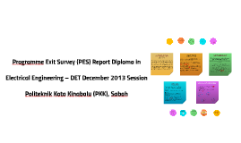 Programme Exit Survey Pes Report Diploma In Electrical Eng By Kelly Ram