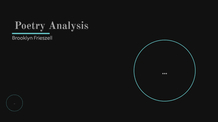 Poetry Analysis by Brooklyn Frieszell on Prezi