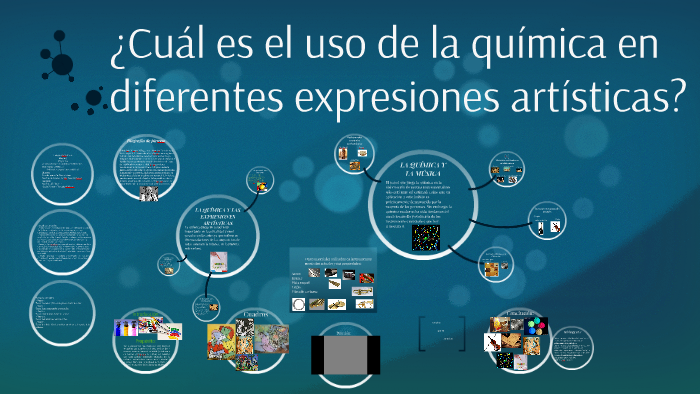 Química 3 ¿Cuál es el uso de la química en diferentes exresiones artís