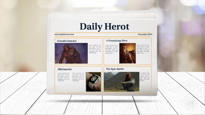 Beowulf Newspaper Project by Jennifer Ross on Prezi