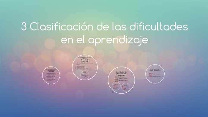 3 Clasificación De Las Dificultades En El Aprendizaje By Marisol Luna ...