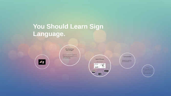 why is it important for people to learn sign language