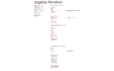 Engelse Literatuur By Branco Kranenburg On Prezi