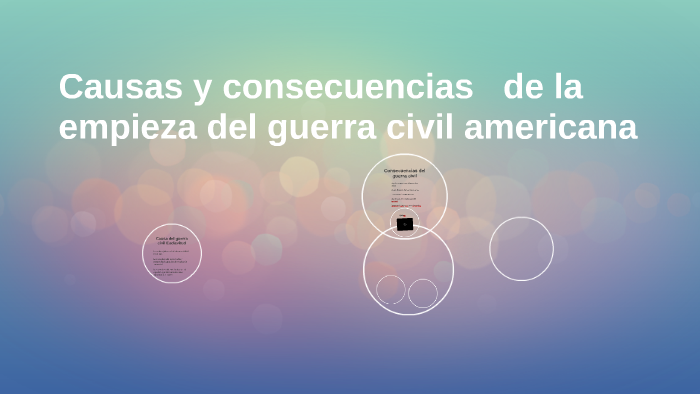 Causas Y Efectos De La Empieza Del Guerra Civil Americana By Michael ...