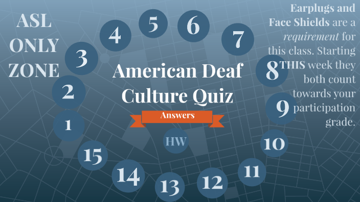American Deaf Culture Quiz by Rebecca Robertson