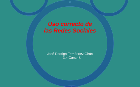 Uso correcto de las Redes Sociales by Rodrigo Fernández Girón on Prezi
