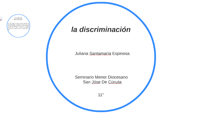 la discriminacion by Juliana Santamaria Espinosa on Prezi