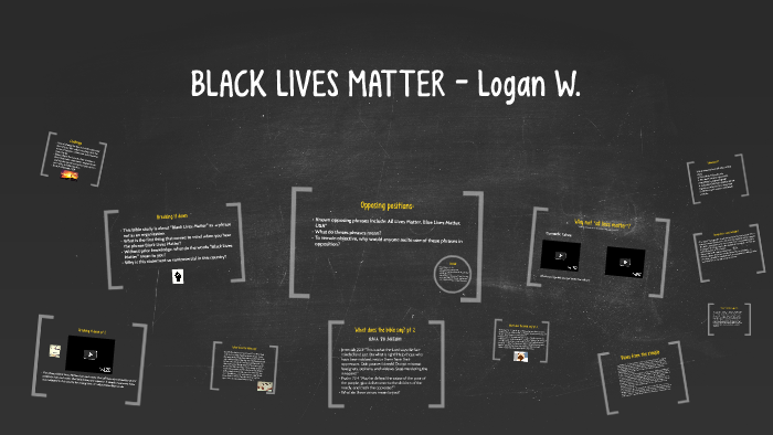 BLACK LIVES MATTER - Logan W. by Logan Wesley on Prezi