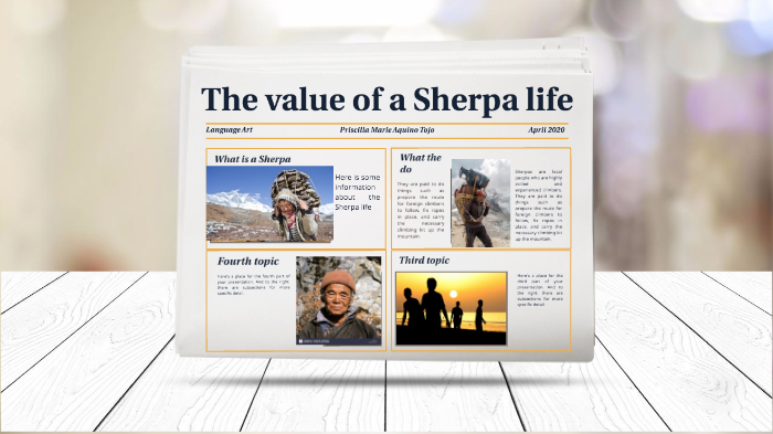 the value of a sherpa life essay