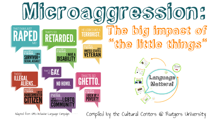 infographic of microaggresions 
