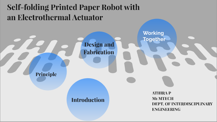 Self-folding Paper Printed Robot with an Electrothermal Actuator by ...