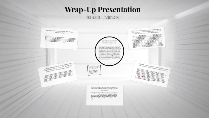 what is wrap up presentation