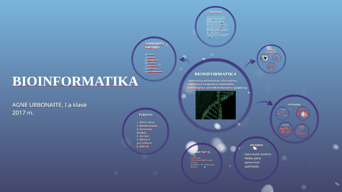 Bioinformatika By Agnė Urbonaitė