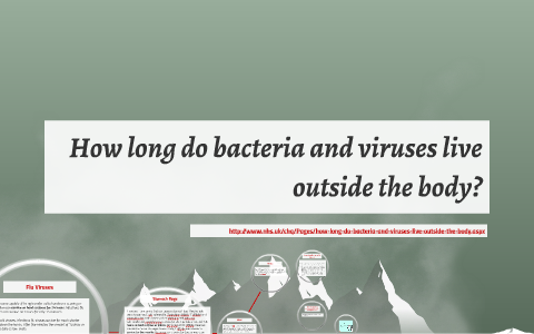 How long do bacteria and viruses live outside the body? by alice ...