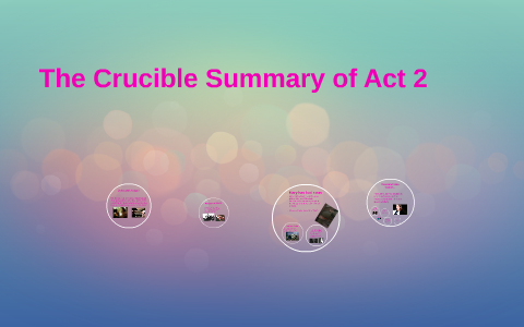 the crucible act 2 summary short