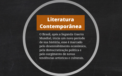 O Que é Literatura Contemporânea