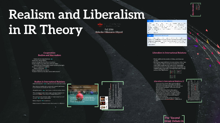 compare and contrast realism and liberalism essay