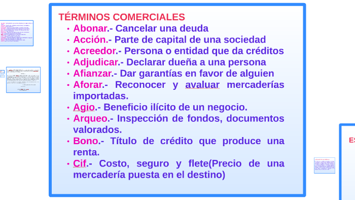TÉrminos Comerciales By Geovanny Cordova Hernandez On Prezi 5667