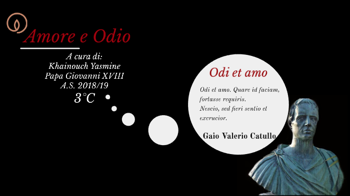 AMORE & ODIO - Tesina by Yasmine Khainouch on Prezi