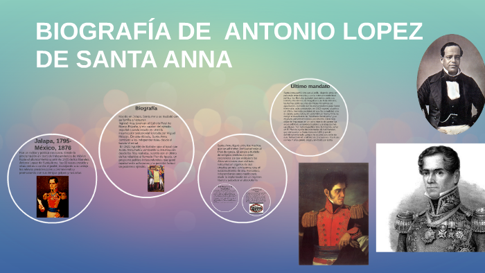 La Biografia De Antonio Lopez Santa Anna