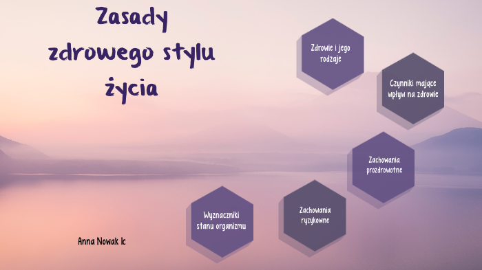 Zasady Zdrowego Stylu życia By Anna Nowak On Prezi