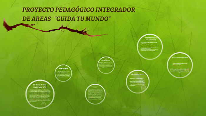 Proyecto PedagÓgico Integrador De Areas Cuida Tu Mundo By Xiomara