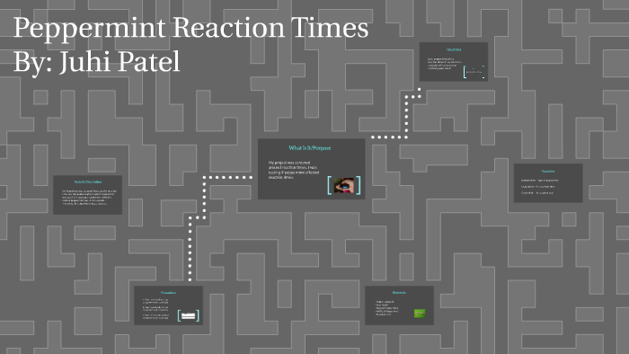 Peppermint Reaction Times by Juhi Patel on Prezi