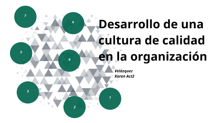 Desarrollo de una cultura de calidad en la organización by KAREN ...