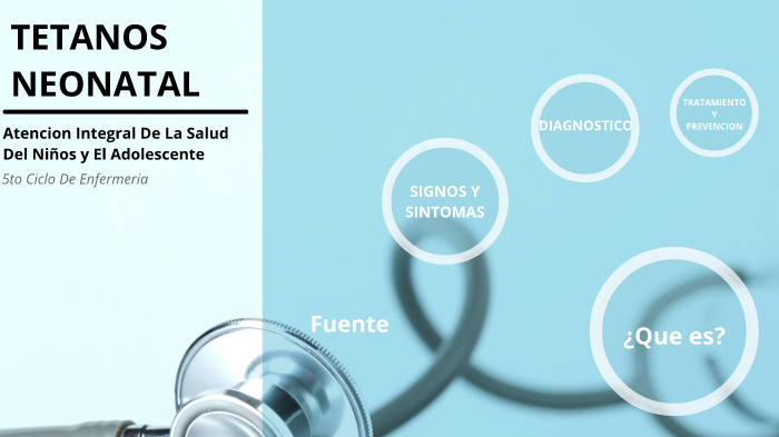 Diagnostico de tetano neonatal