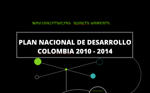 MAPA CONCEPTUAL PLAN NACIONAL DE DESARROLLO. COLOMBIA 2010 - 2014 TUTOR ...