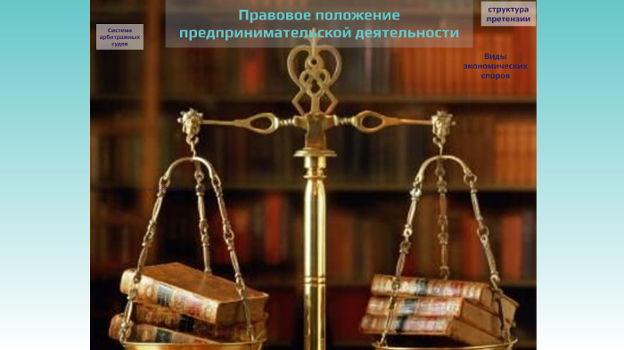 правовое положение субъектов предпринимательской деятельности