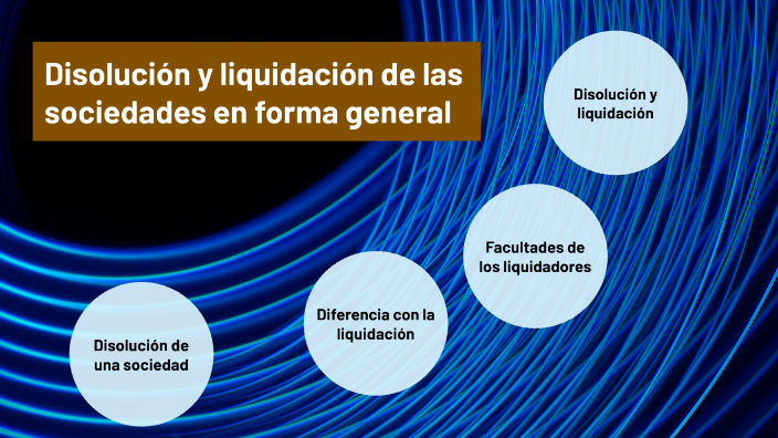 Disolución Y Liquidación De Las Sociedades En Forma General By Tania ...