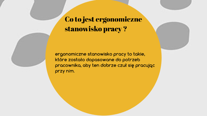 Ergonomia Stanowiska Pracy By Mi Osz Habrat On Prezi