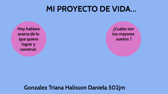 PROYECTO DE VIDA by Jeidy Gonzalez on Prezi