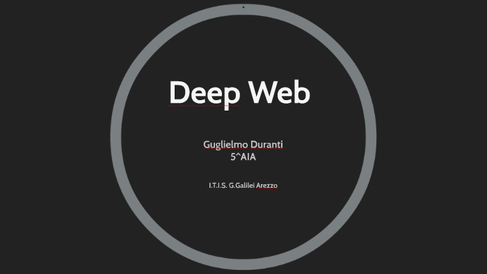 Tesina Deep Web by Guglielmo Duranti on Prezi