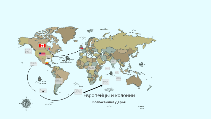 Карта колоний россии