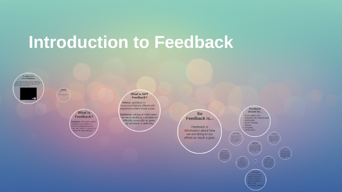 Feedback Presentation by Writing Center on Prezi