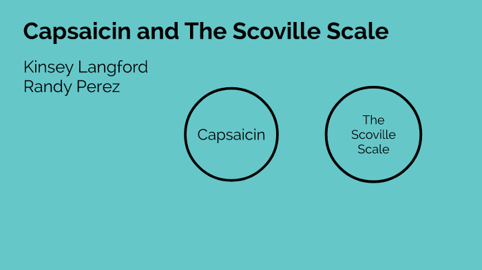 Capsaicin and The Scoville Scale by kinsey Langford on Prezi