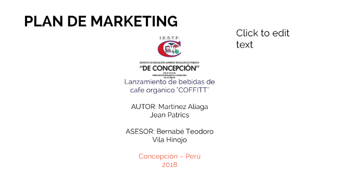 PLAN DE MARKETING by Martinez Jean on Prezi