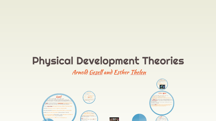 Gesell's theory of maturational cognitive online development