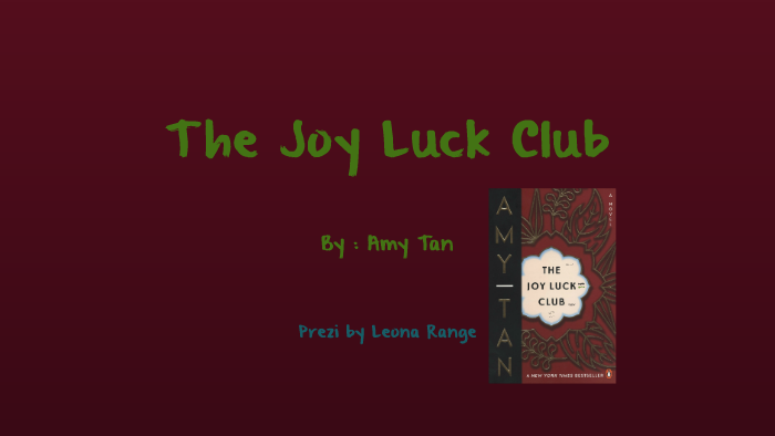 The Joy Luck Club Summary