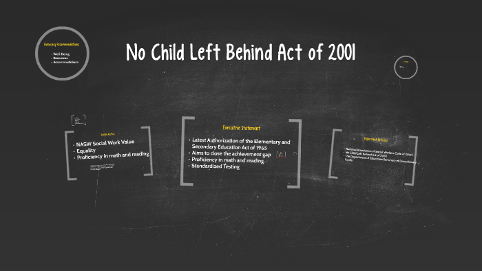 No Child Left Behind Act of 2001 by Stephanie Dixon on Prezi