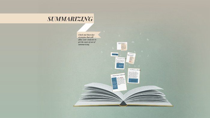 SUMMARIZING by on Prezi