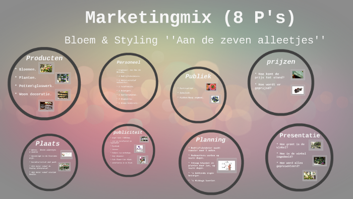 Marketingmix (8 P's) by on Prezi Next